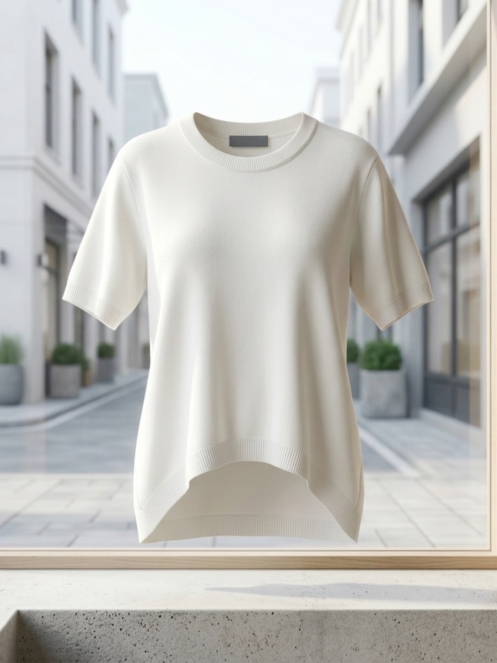 NWOT Oversized Light Weight White Short-Sleeve Tee